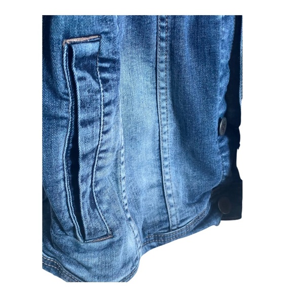 COPPER RIVET Denim Factory Distressed Jean Jacket Blue with Fade Men’s Size 3X. - Picture 7 of 16